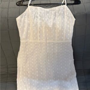 PACSUN Lottie Moss White Lace Slip Dress - Up to a Petite Small Fit